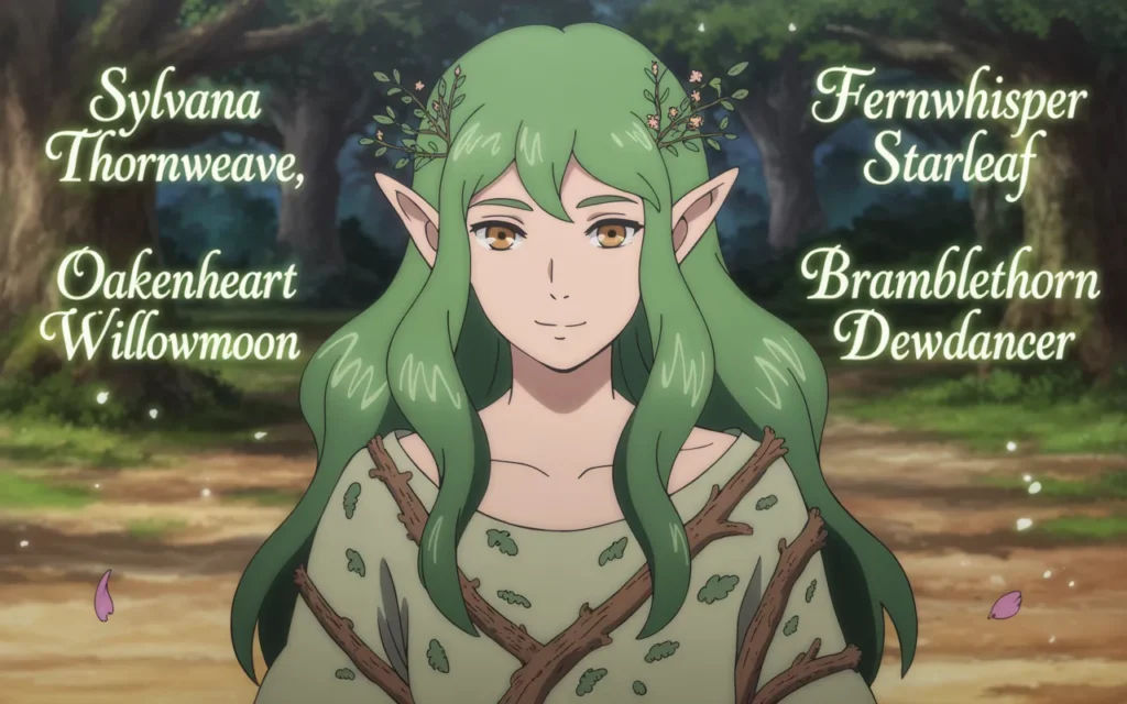 Wood Elf Druid Names