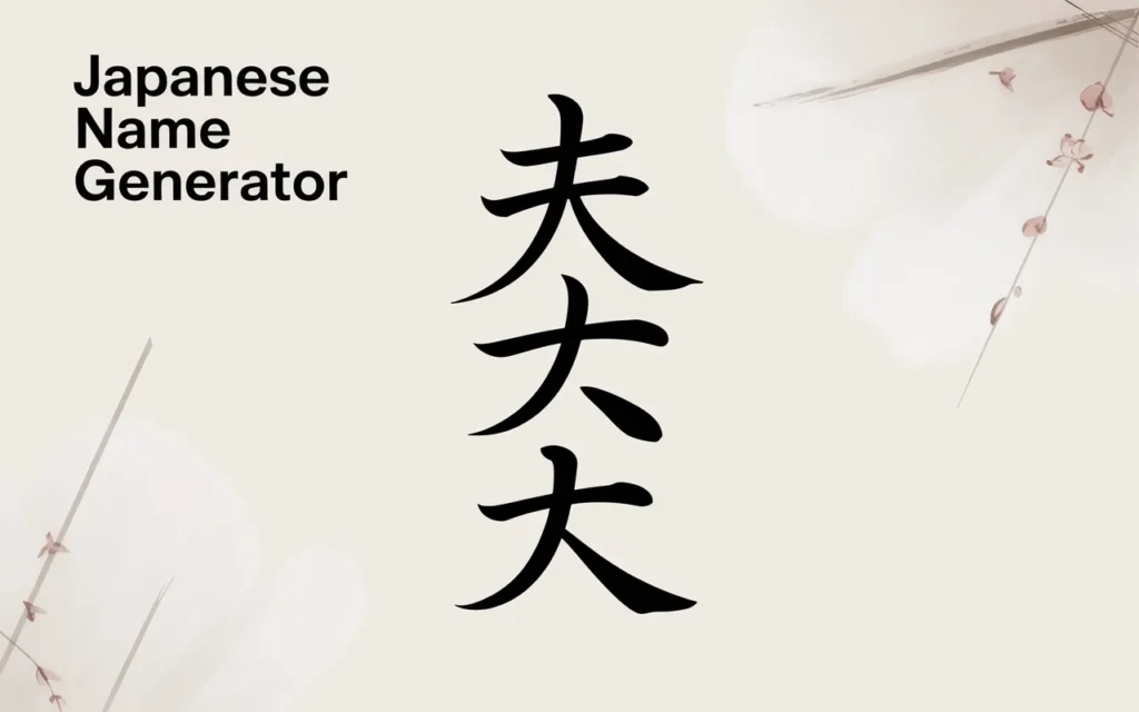 Japanese Name Generator
