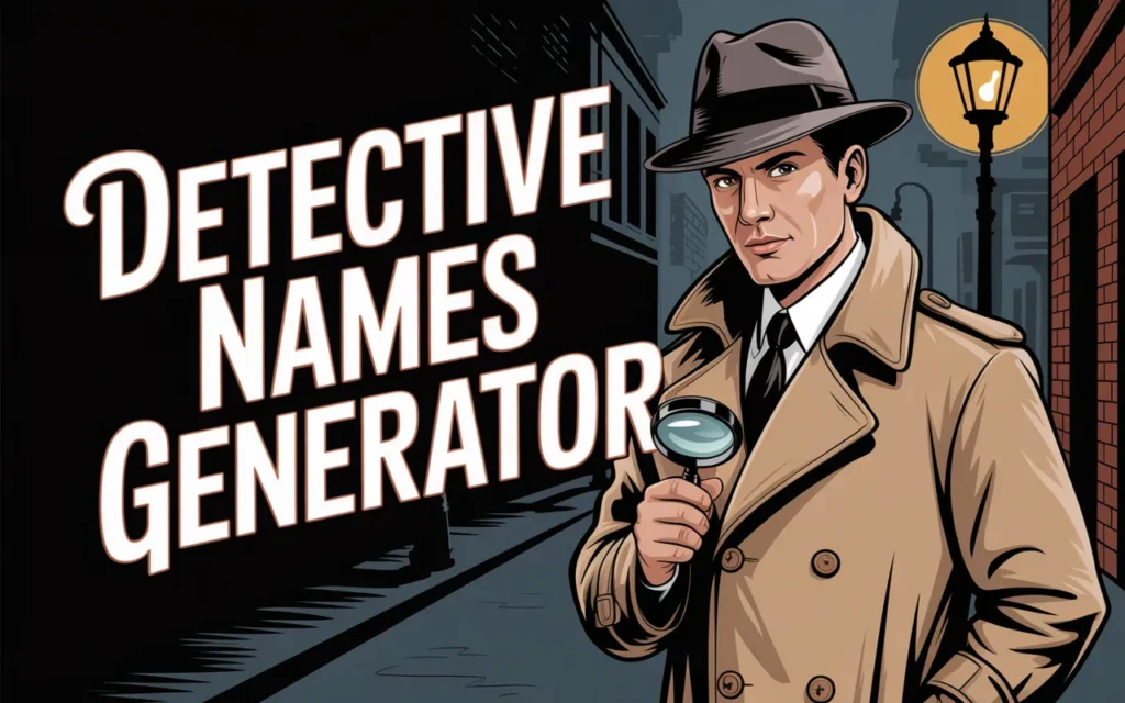 Detective Names Generator: Unique Names for Every Sleuth