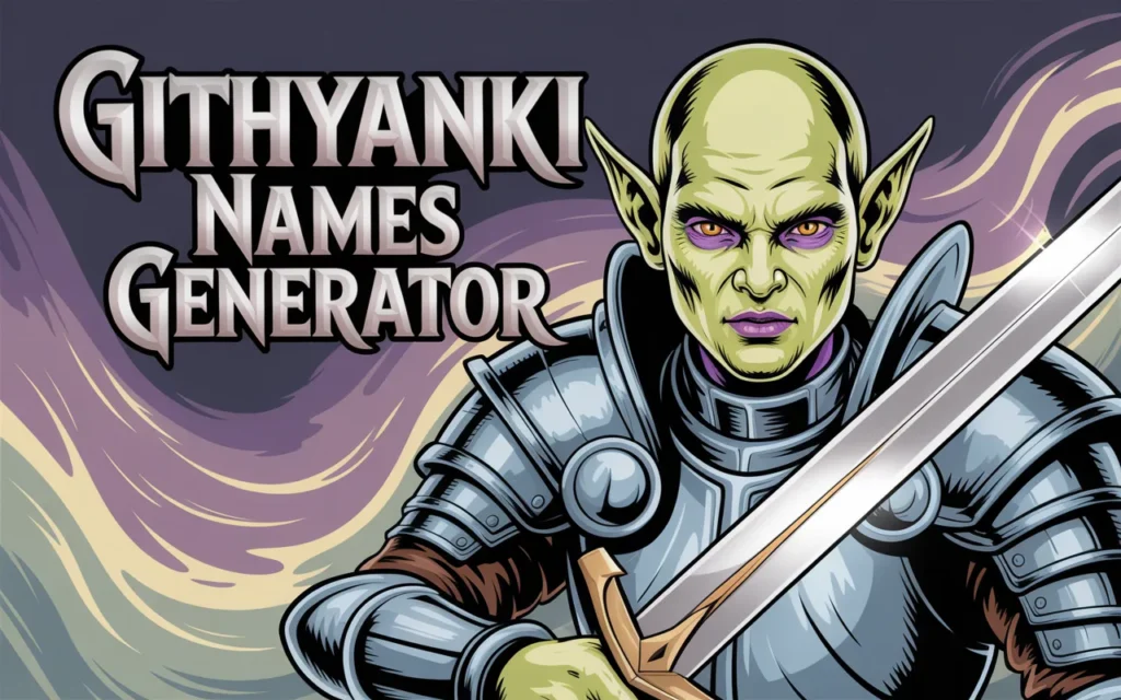 Githyanki Names Generator: Unique, Creative & Fantasy Character Names