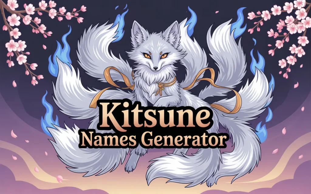 Kitsune Names Generator: 100+ Unique Fox Spirit Names