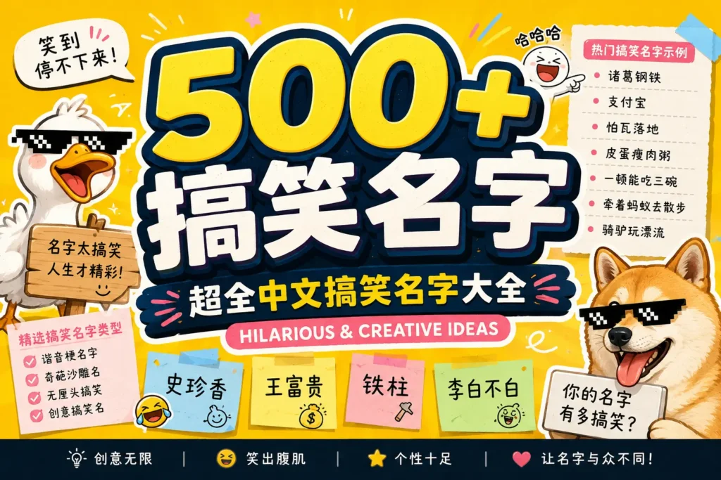 500+ Funny Names in Chinese (Hilarious & Creative Ideas)